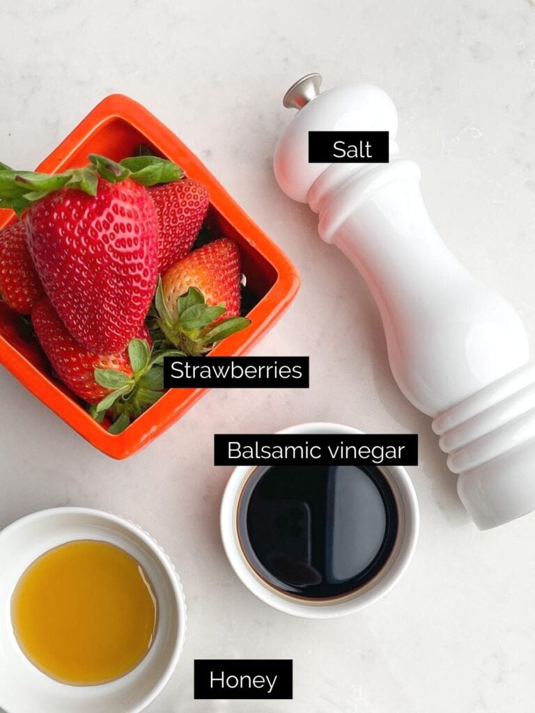 balsamic roasted strawberry ingredients