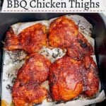 cooked boneless skinless bbq chicken thighs in air fryer