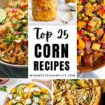 collage of corn recipes