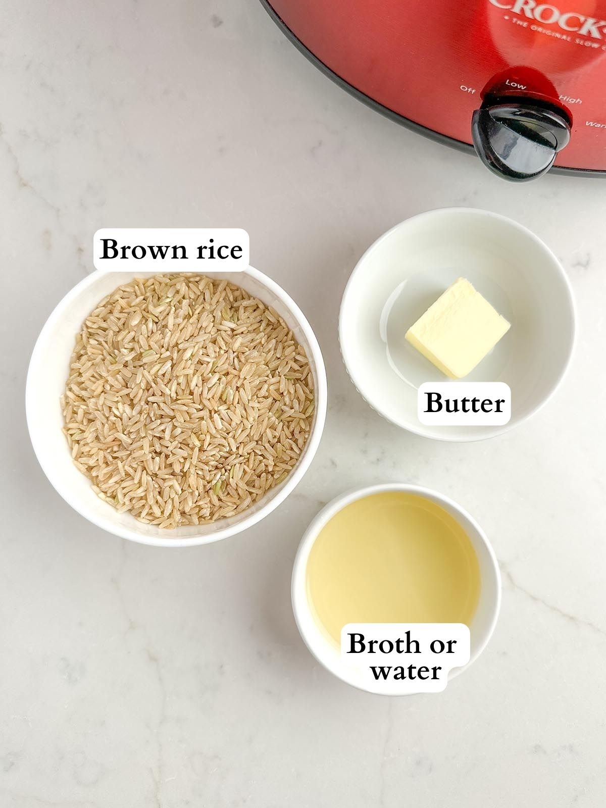 brown rice crockpot ingredients.