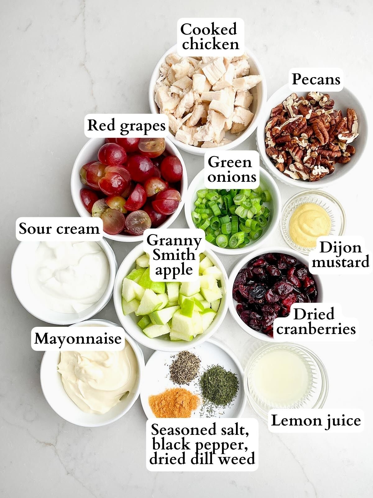 cranberry pecan chicken salad ingredients