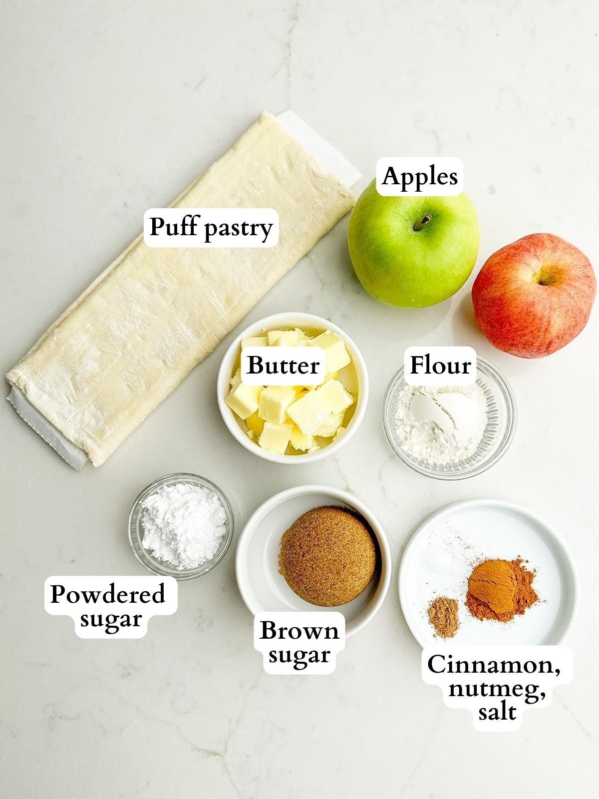 puff pastry mini apple pie ingredients
