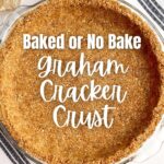 no bake graham cracker crust in glass pan