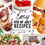 collage of 4th of July recipes
