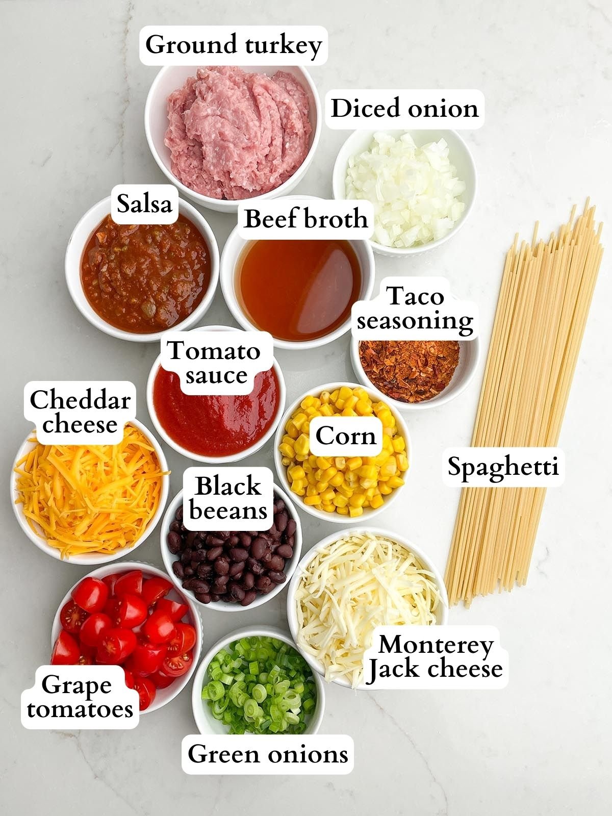 taco spaghetti ingredients