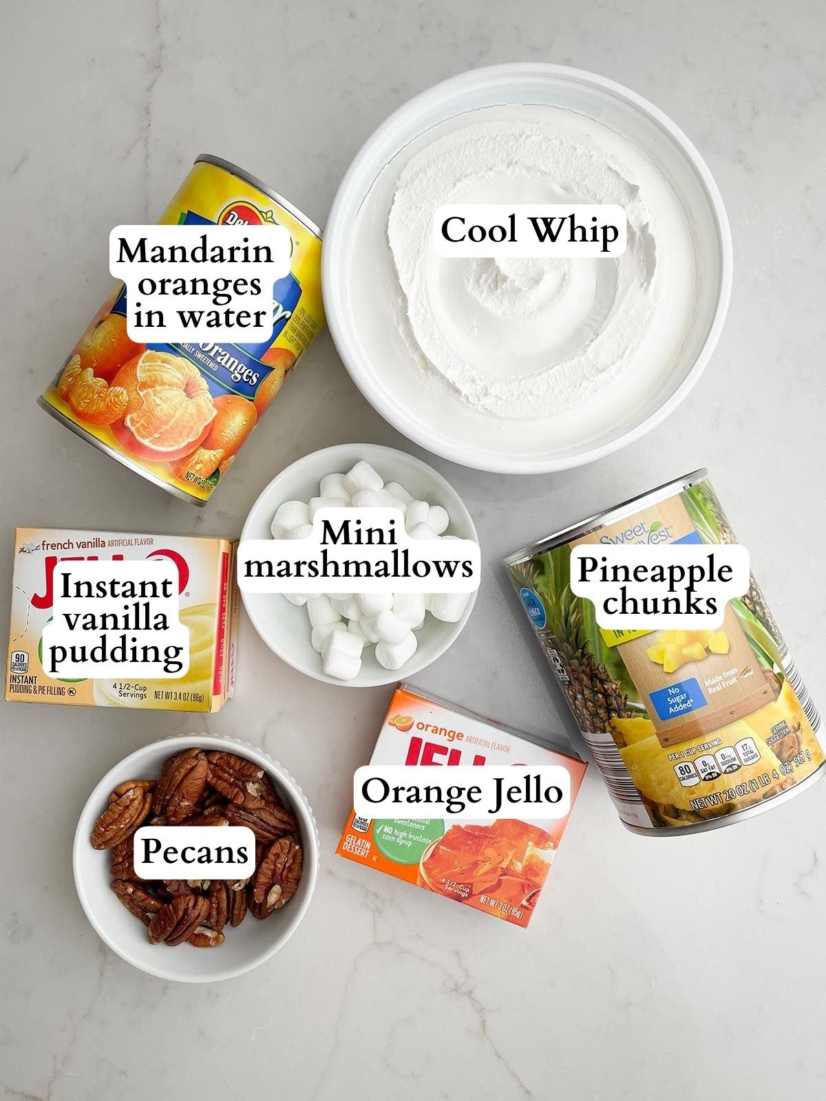 orange fluff salad ingredients