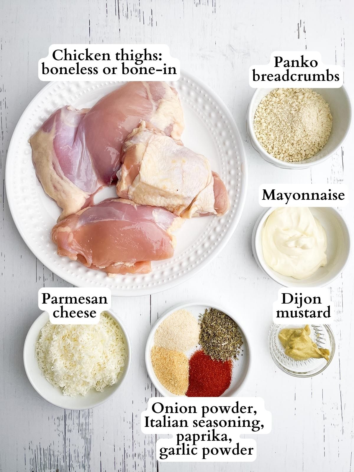 air fryer panko chicken thighs ingredients