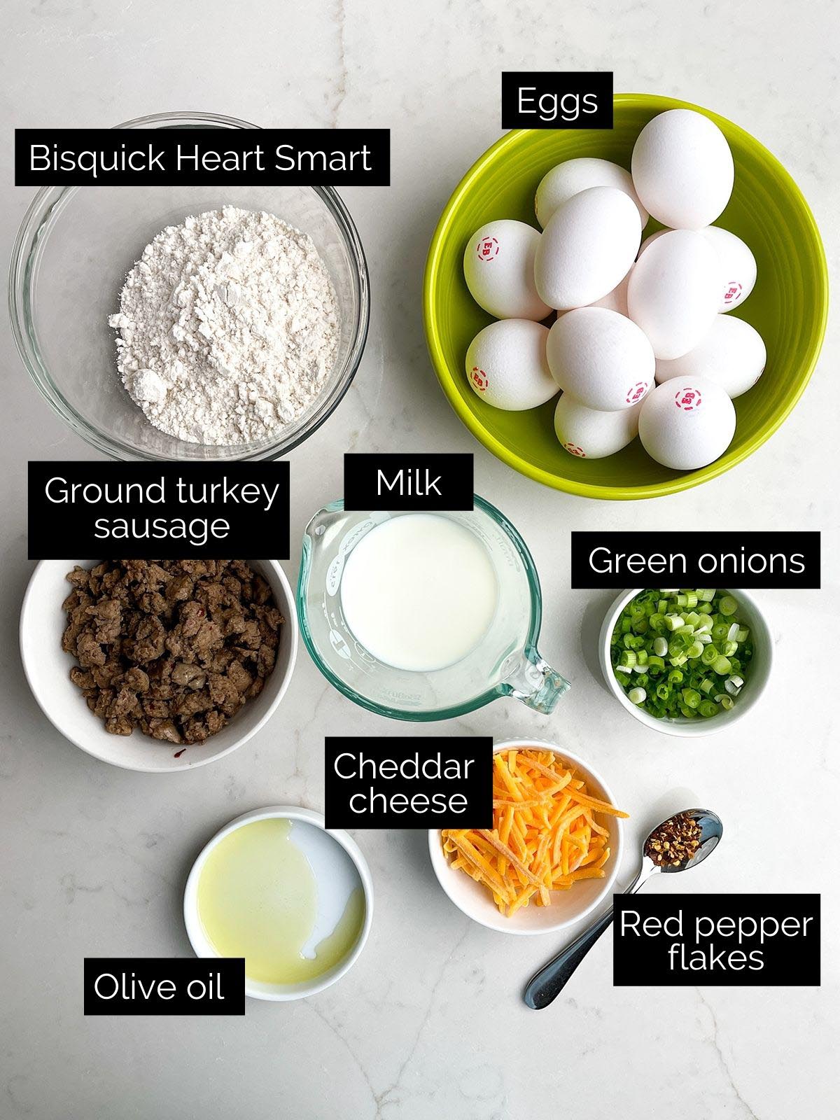 sausage egg biscuit ingredients
