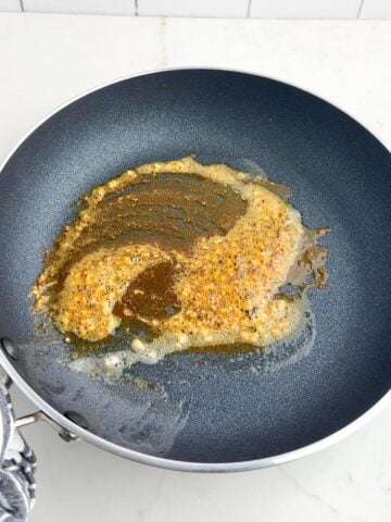 butter, garlic, and seasonings in a nonstick skillet.