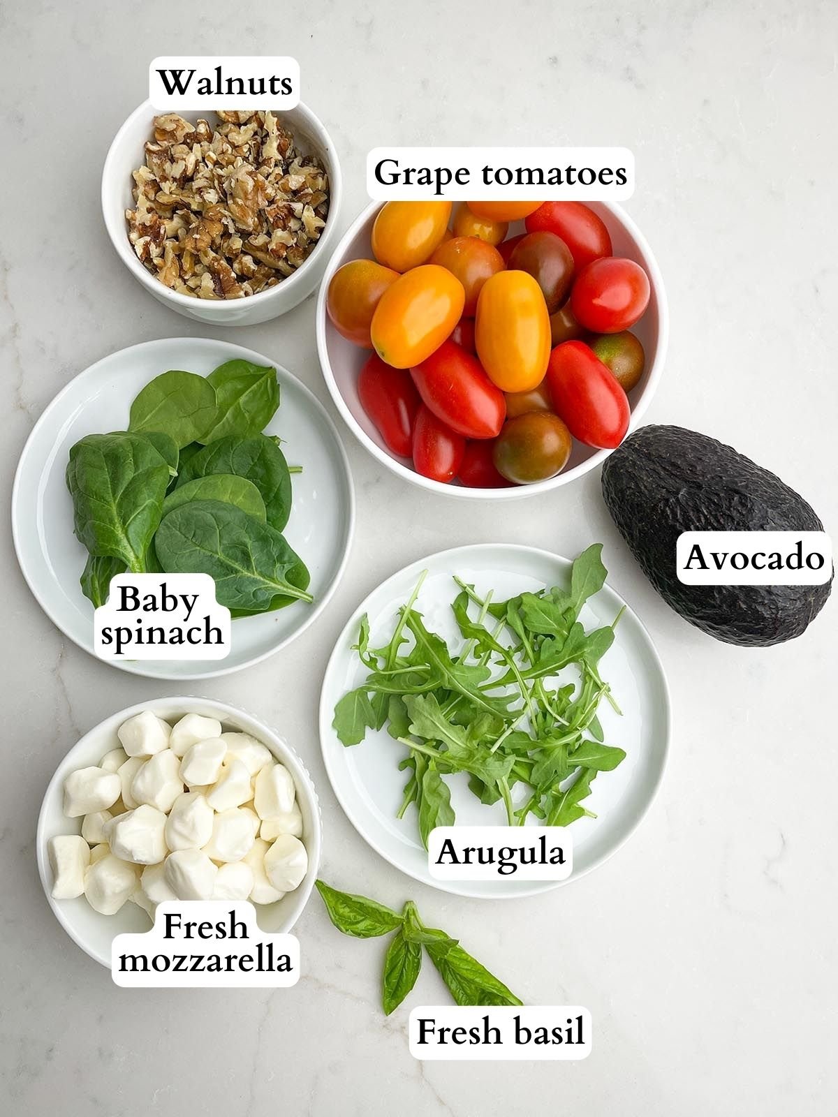 spinach and arugula salad ingredients