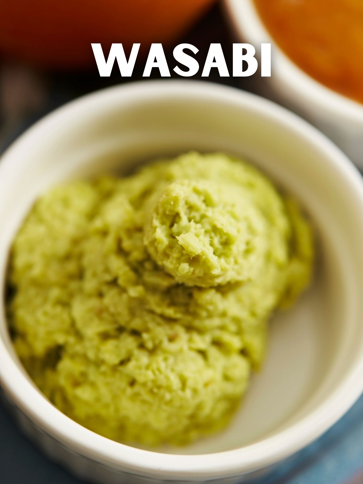 white bowl with wasabi