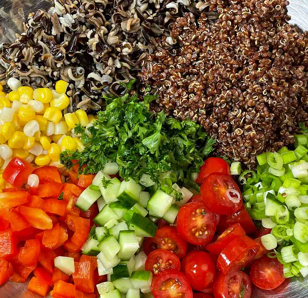 zesty quinoa salad ingredients