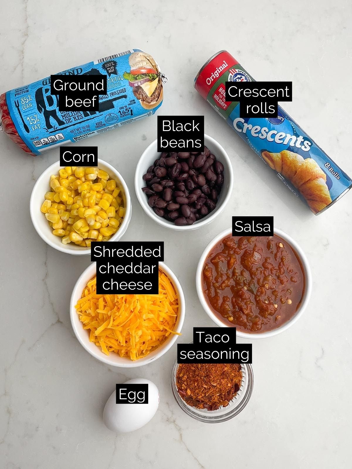 taco ring ingredients